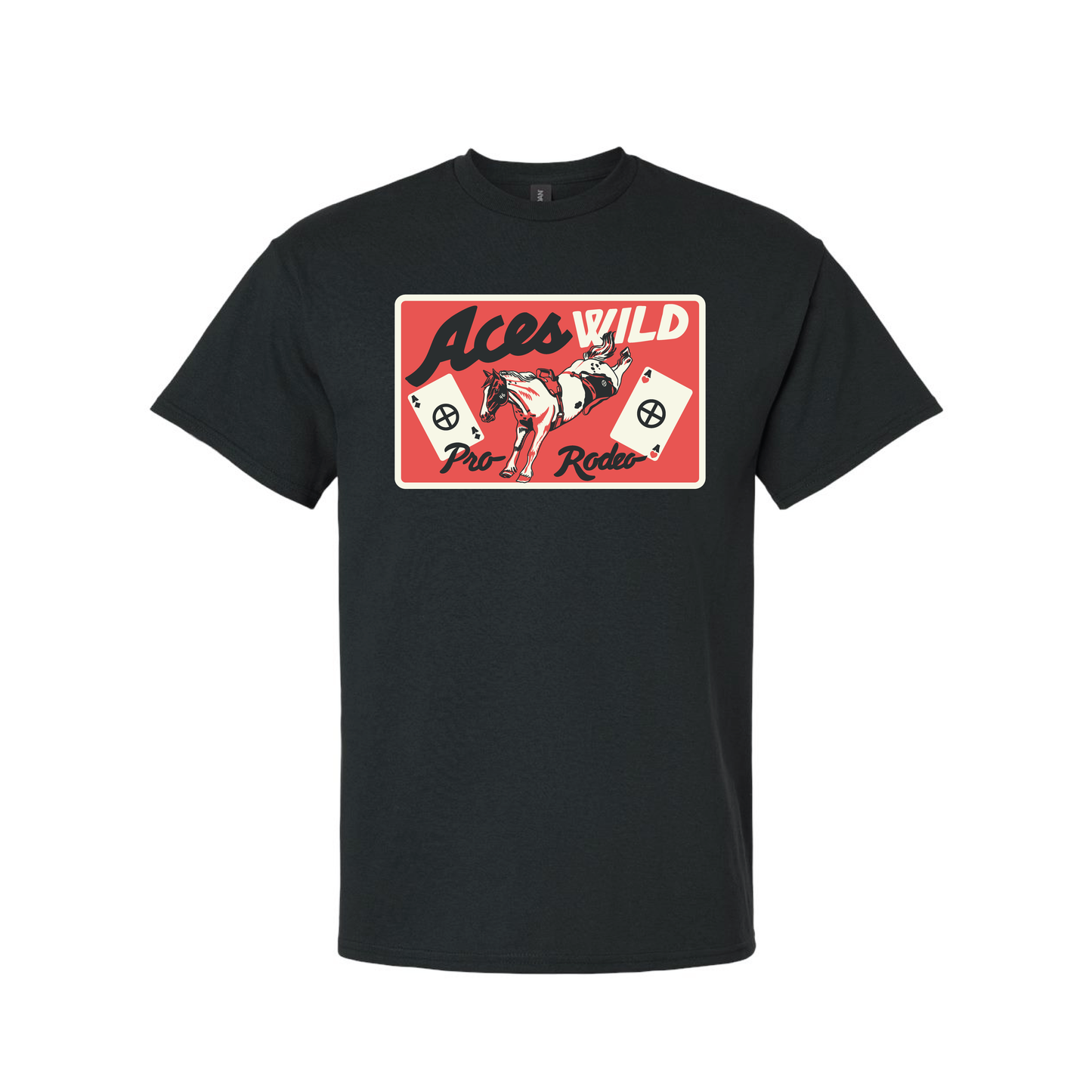 Aces Wild Rectangle Logo Tall T-Shirt