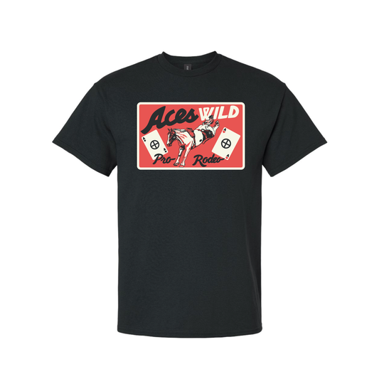 Aces Wild Rectangle Logo Tall T-Shirt